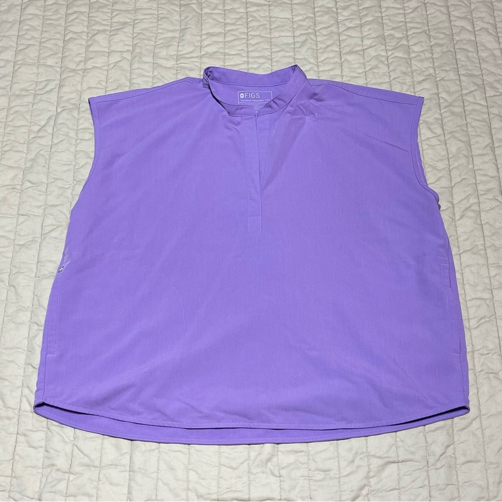 FIGS Women’s Rafaela Oversized Scrub Top - Size XXL - PO #2959 Lilac Dawn
